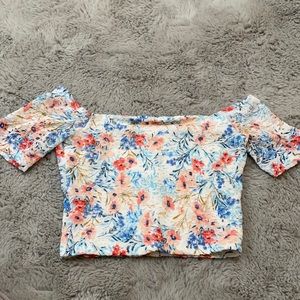 Off the shoulder floral